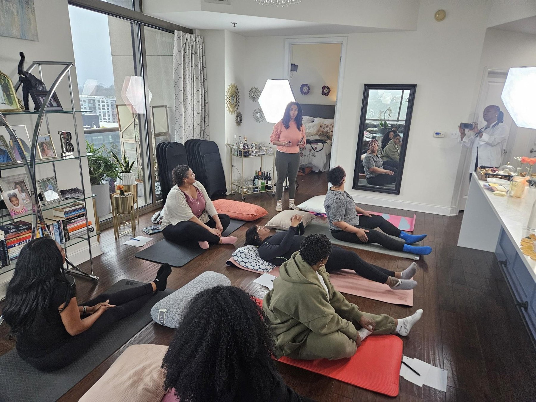 A moment from a Serene Shifts retreat
